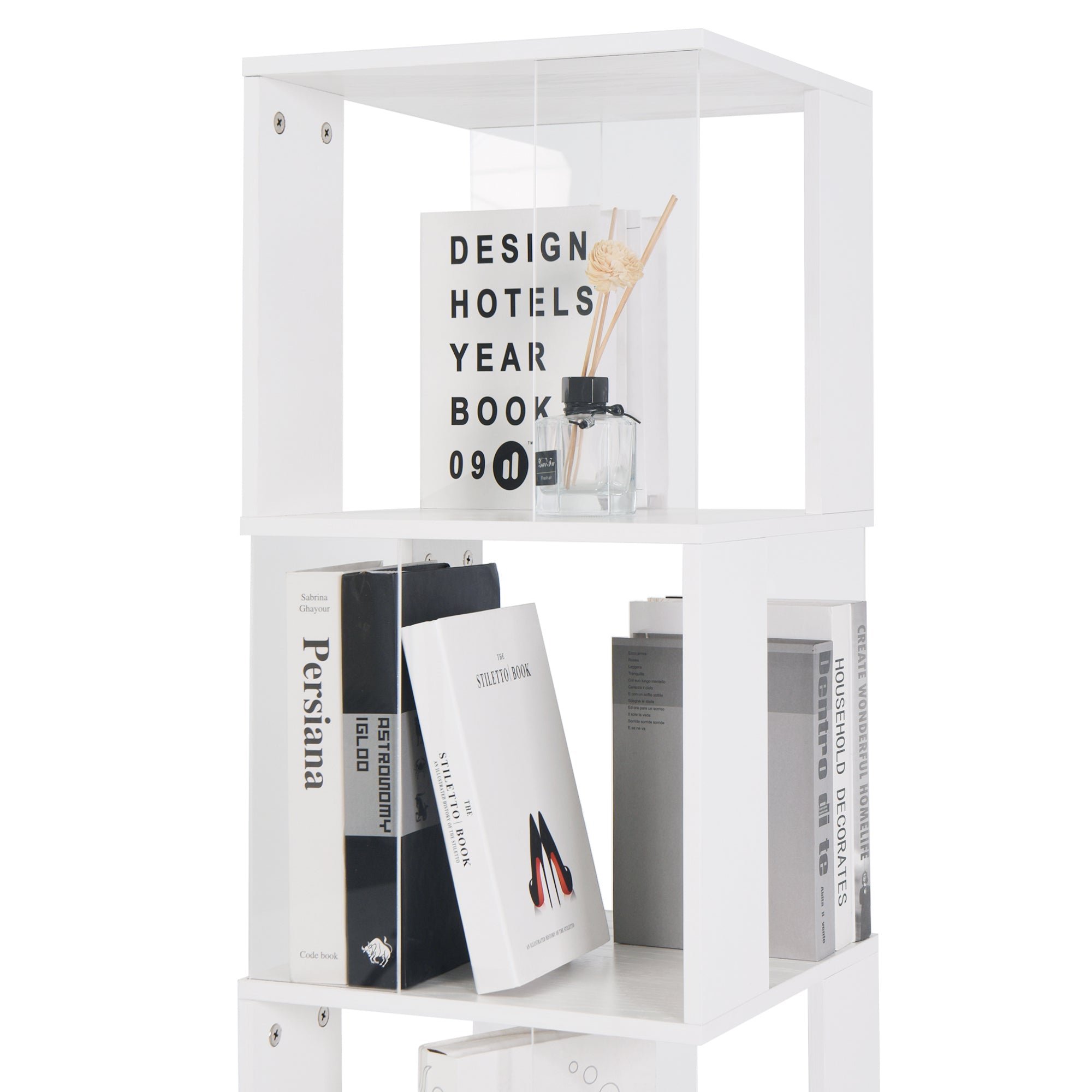 6-layer Rotating Bookshelf