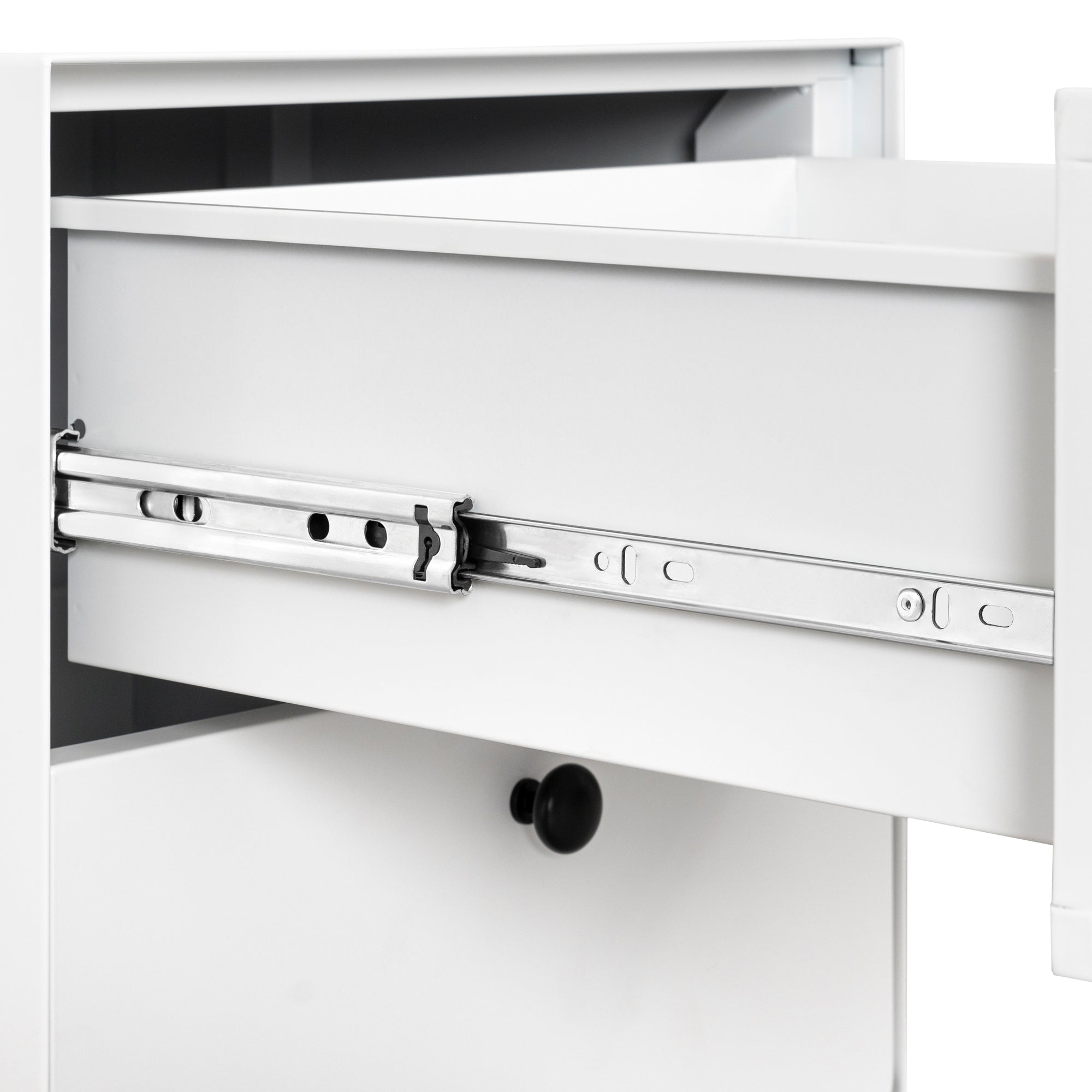 Contemporary Night Stand (White)