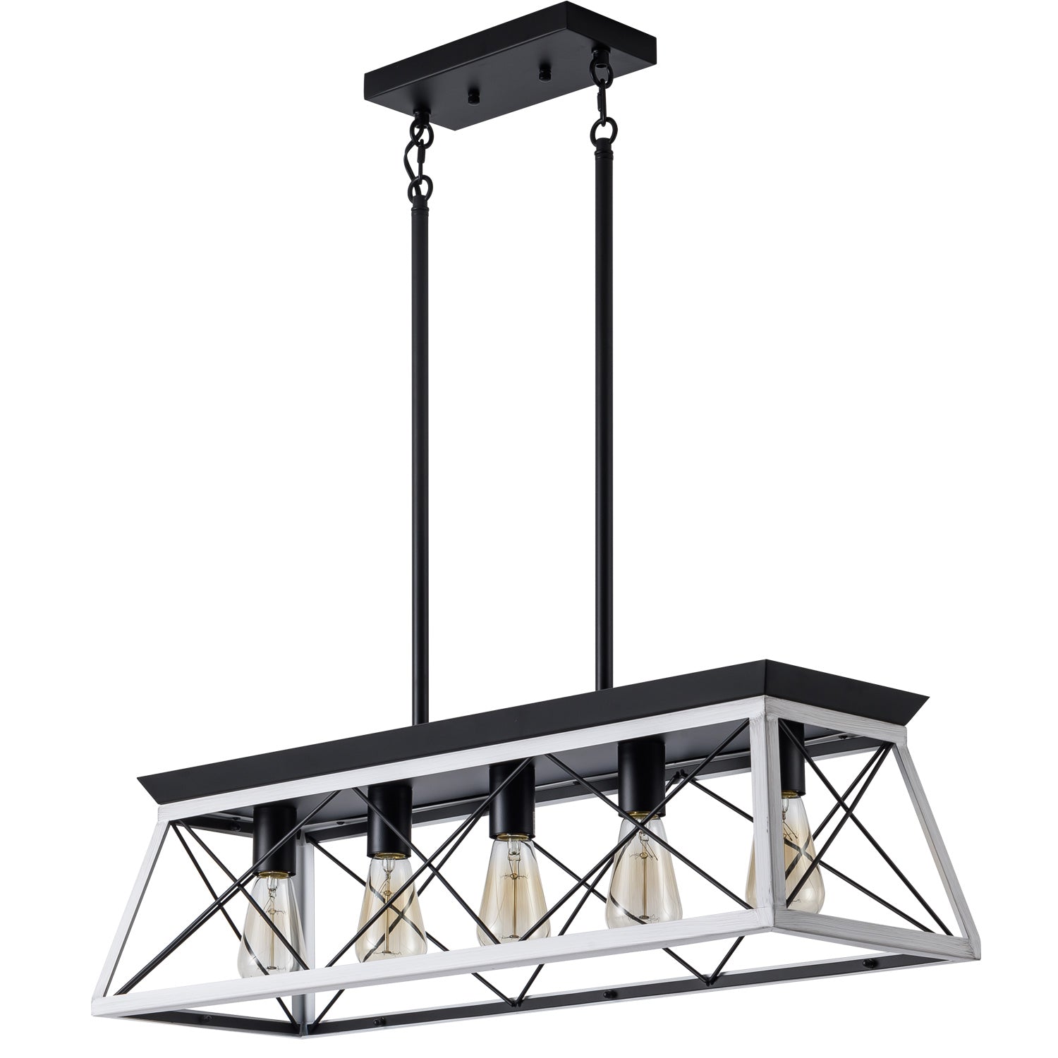 Meridian Forge Pendant - White (No Bulbs)