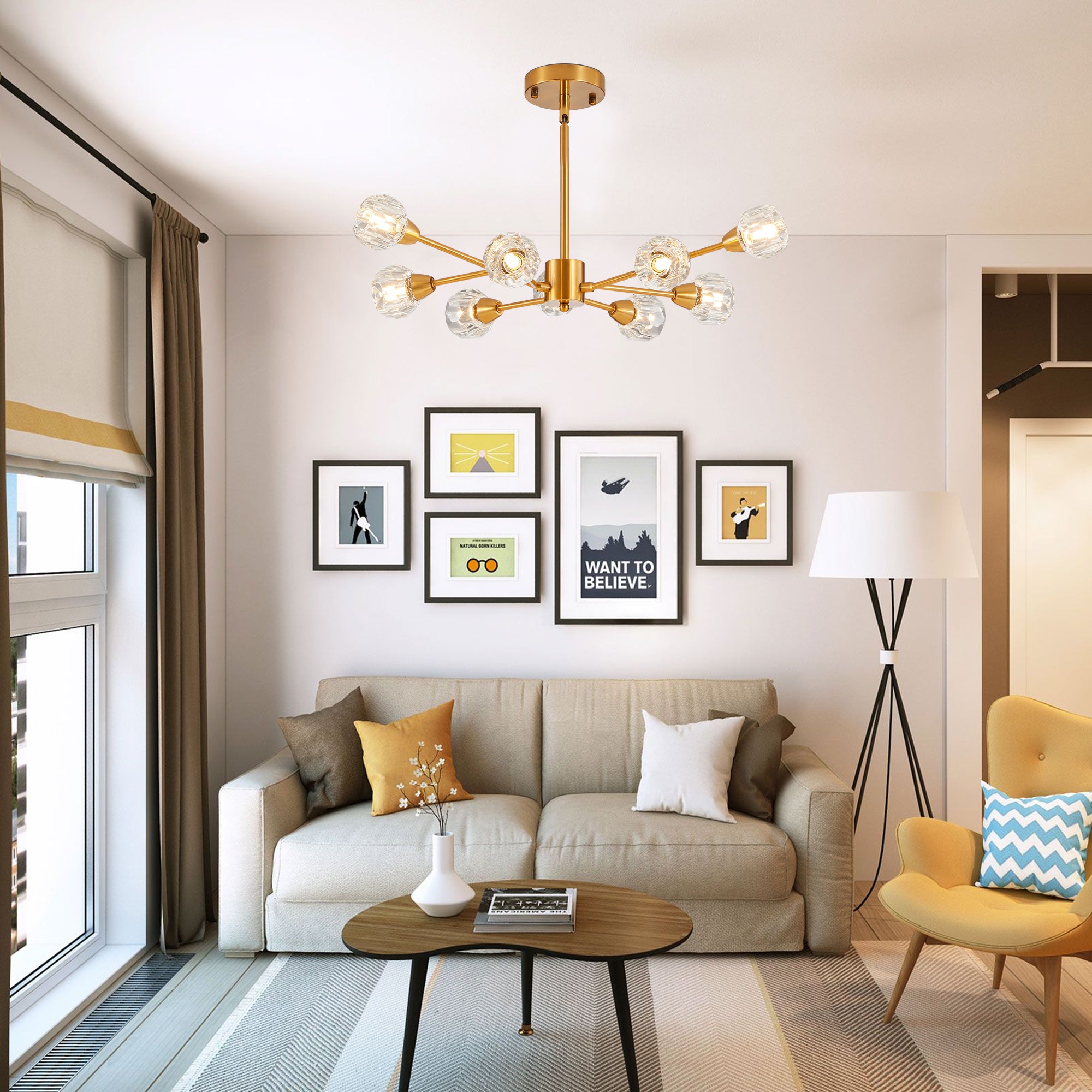 Crystal Golden Chandelier