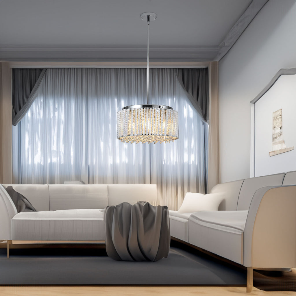 Modern Crystal Chandelier Light Fixture