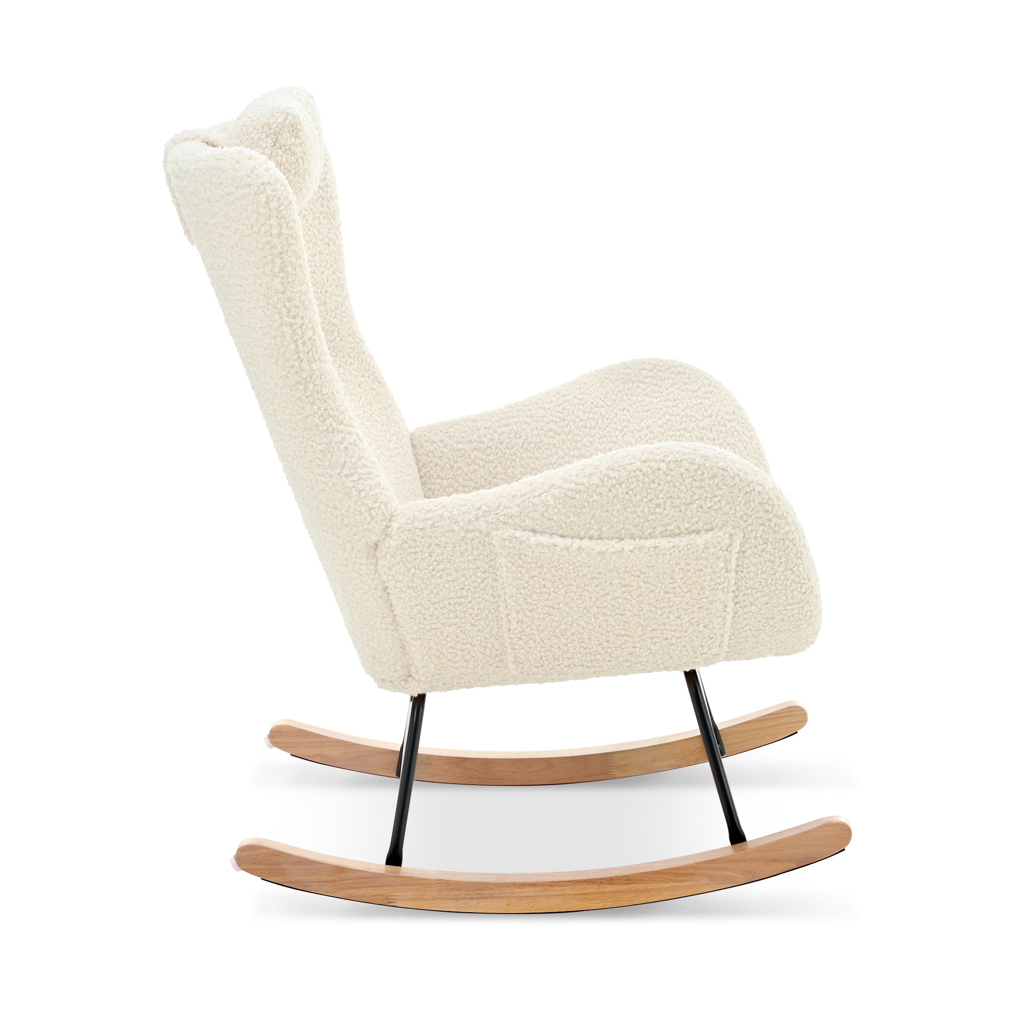 Cashmere Rocking Chair (Beige)