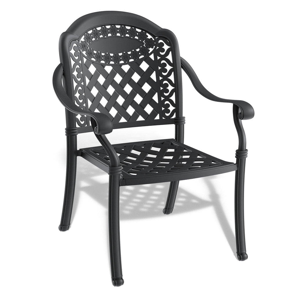 5-Piece Set Of Cast Aluminum Patio Furniture w/ Cushions
