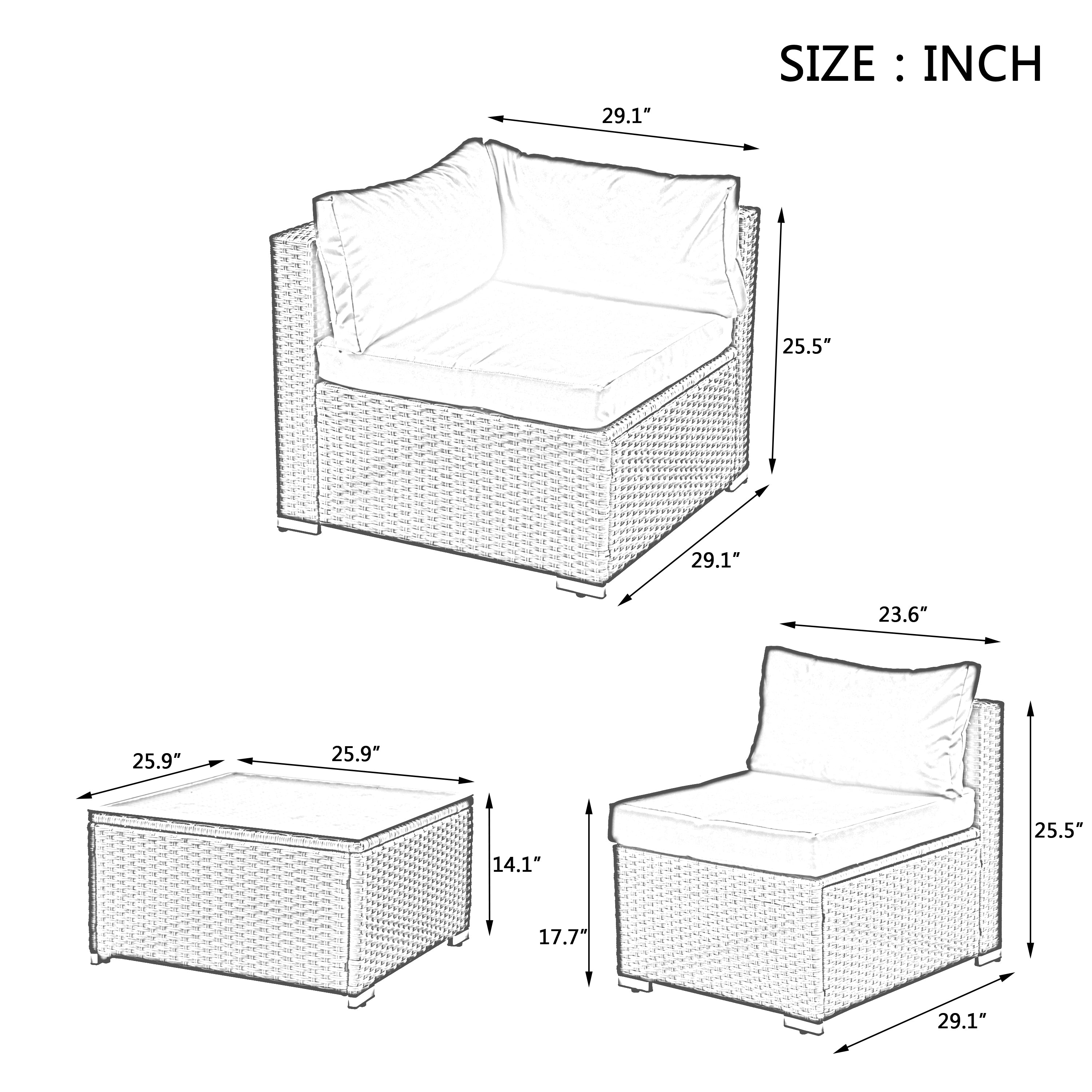 7-Piece Patio Furniture Set