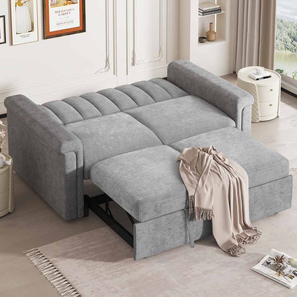 U_STYLE Convertible Sofa Bed (Gray)