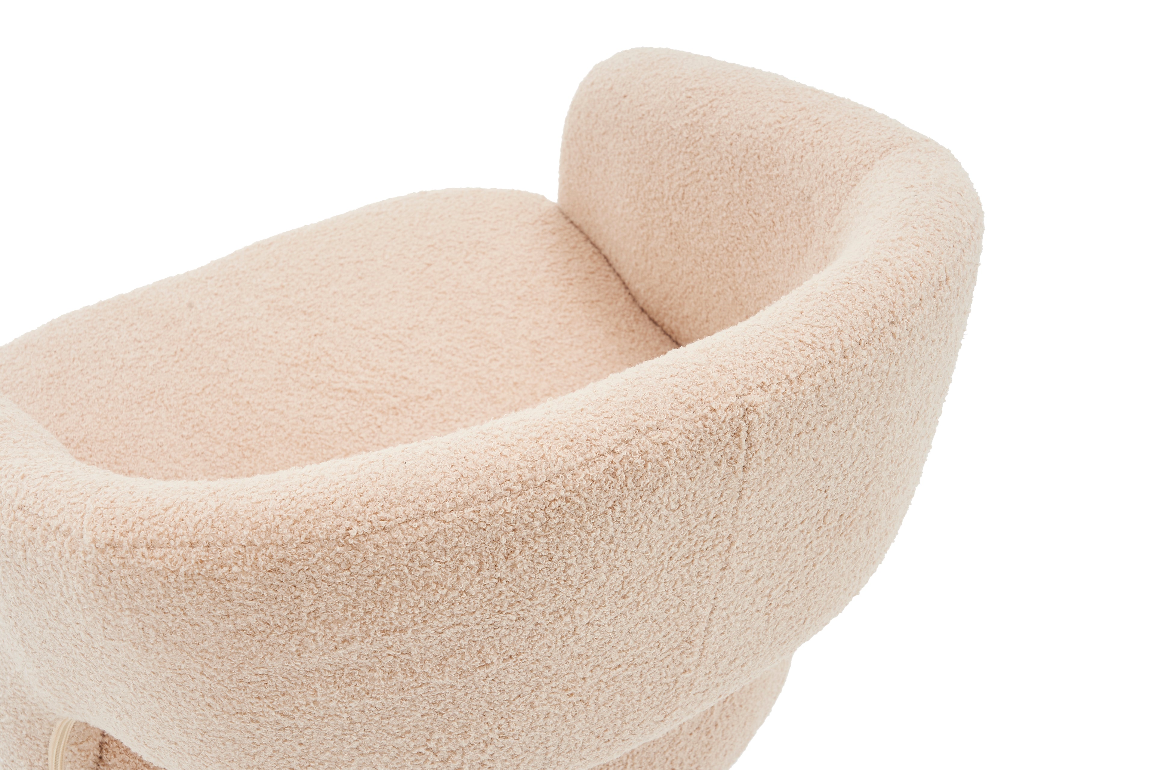 Swivel Teddy Accent Armchair (Nude)