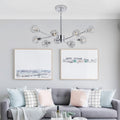 Crystal Chrome Chandelier