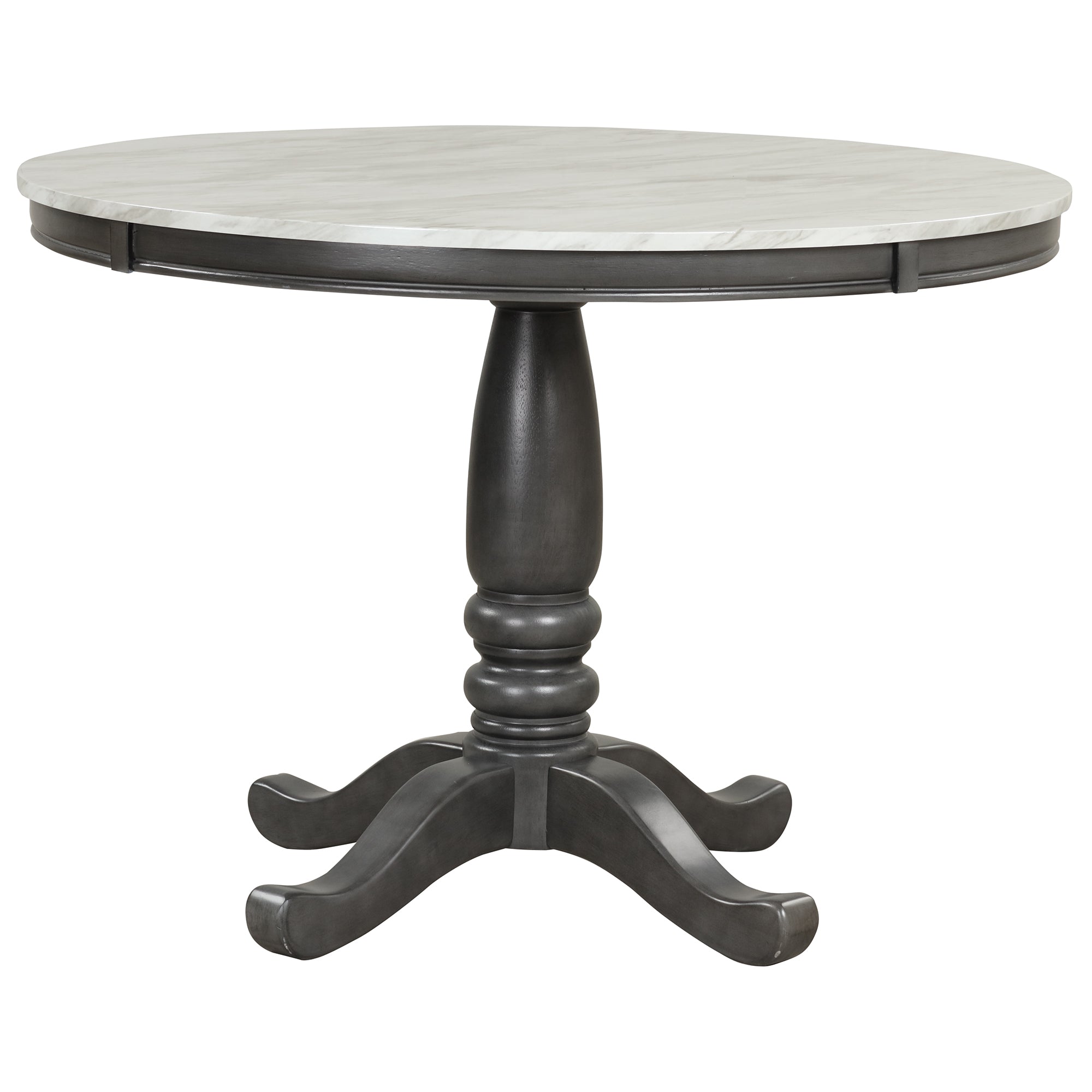 Orisfur 5 Piece Solid Wood Dining Table (Gray)