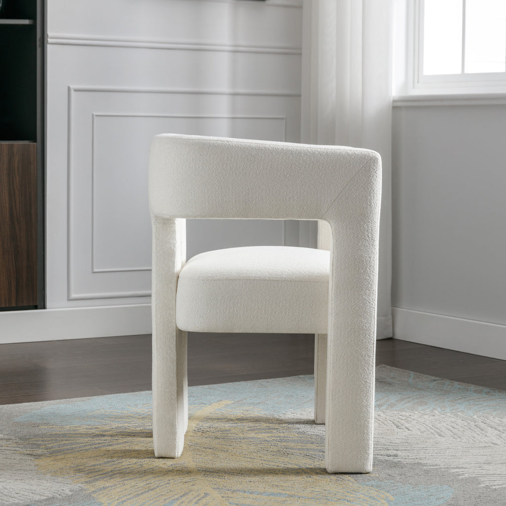 Contemporary Accent Chair (Beige)