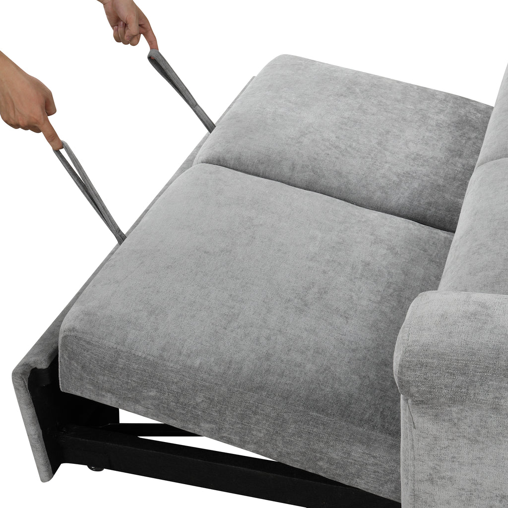 U_STYLE Convertible Sofa Bed (Gray)