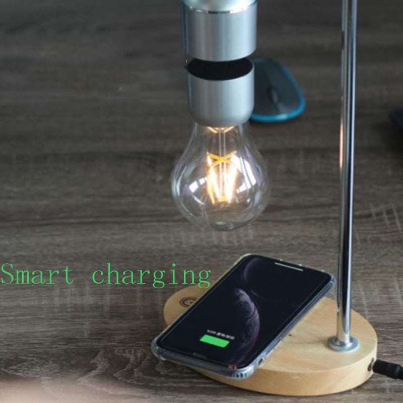 Magnetic Levitation Lamp w/ LED Bulb