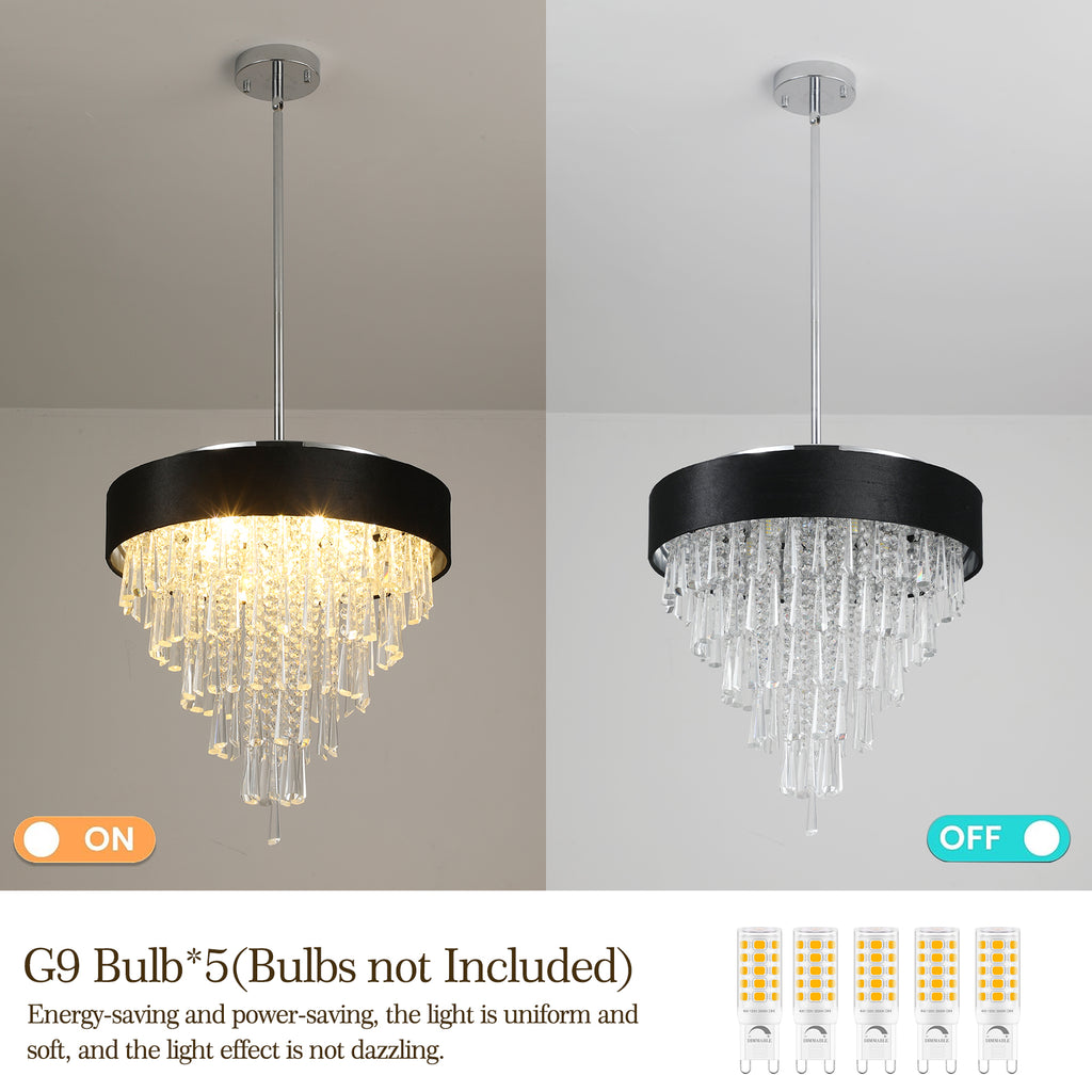 Three-Dimensional Octagonal Crystal Chandelier
