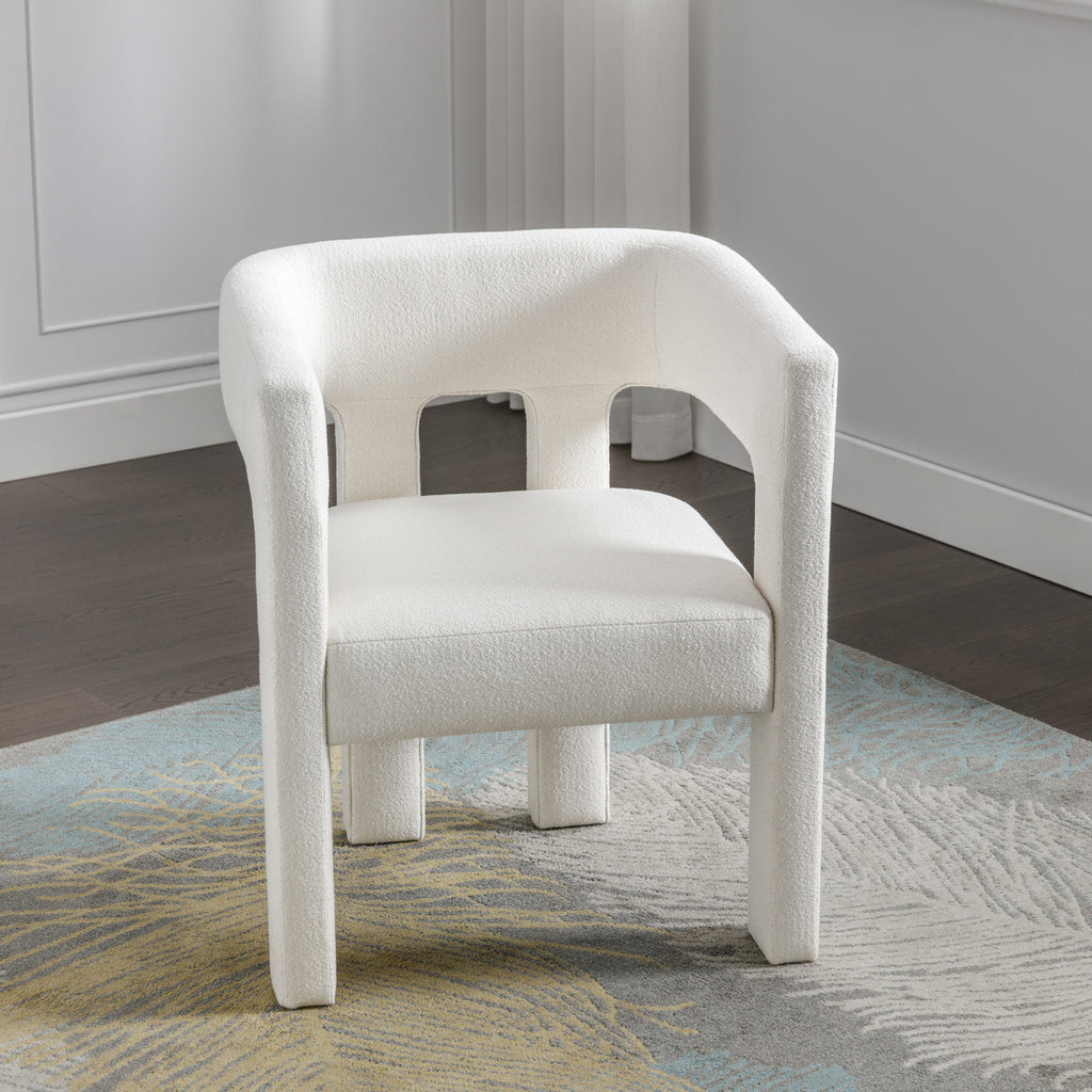 Contemporary Accent Chair (Beige)