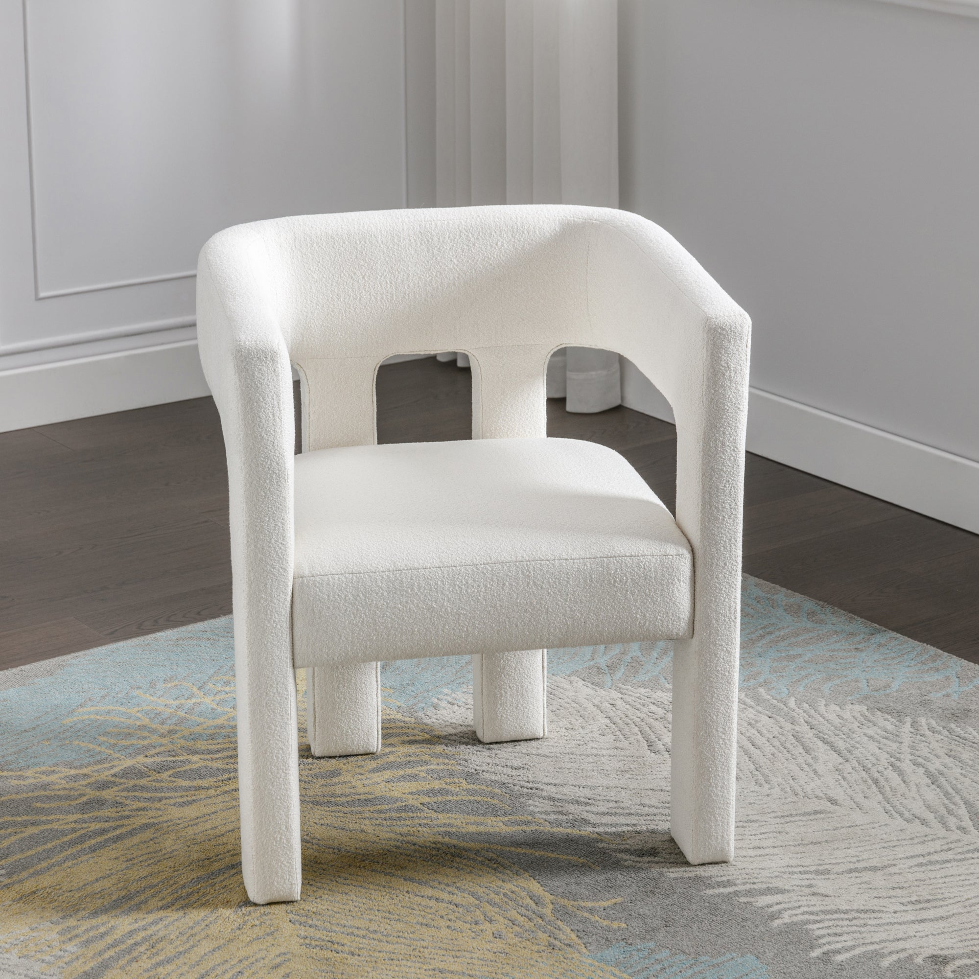Contemporary Accent Chair (Beige)
