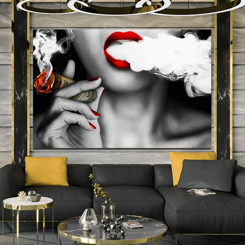 Modern Abstract Portrait Canvas (No Frame)