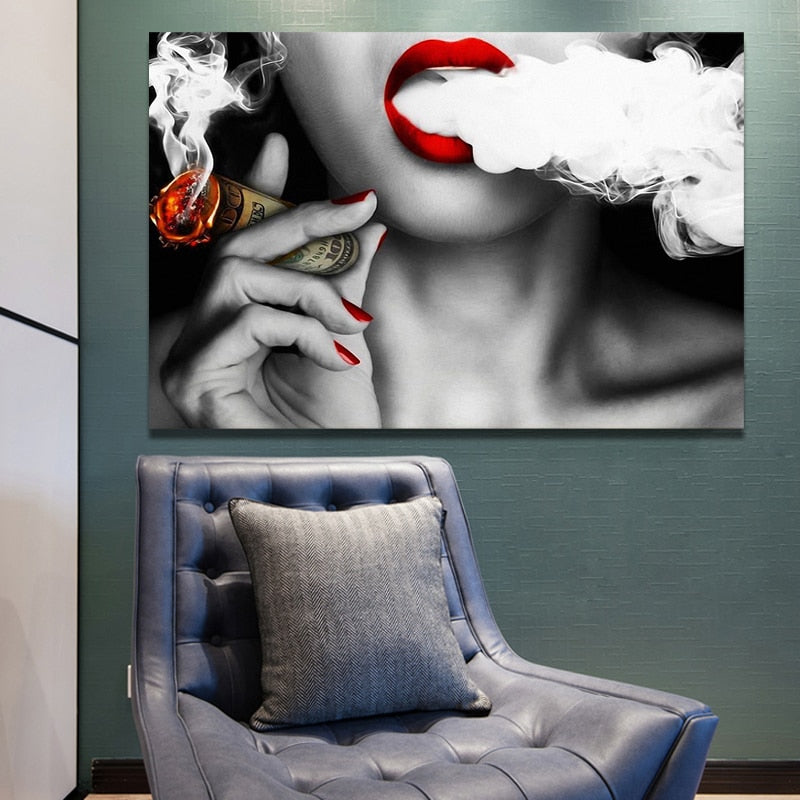 Modern Abstract Portrait Canvas (No Frame)