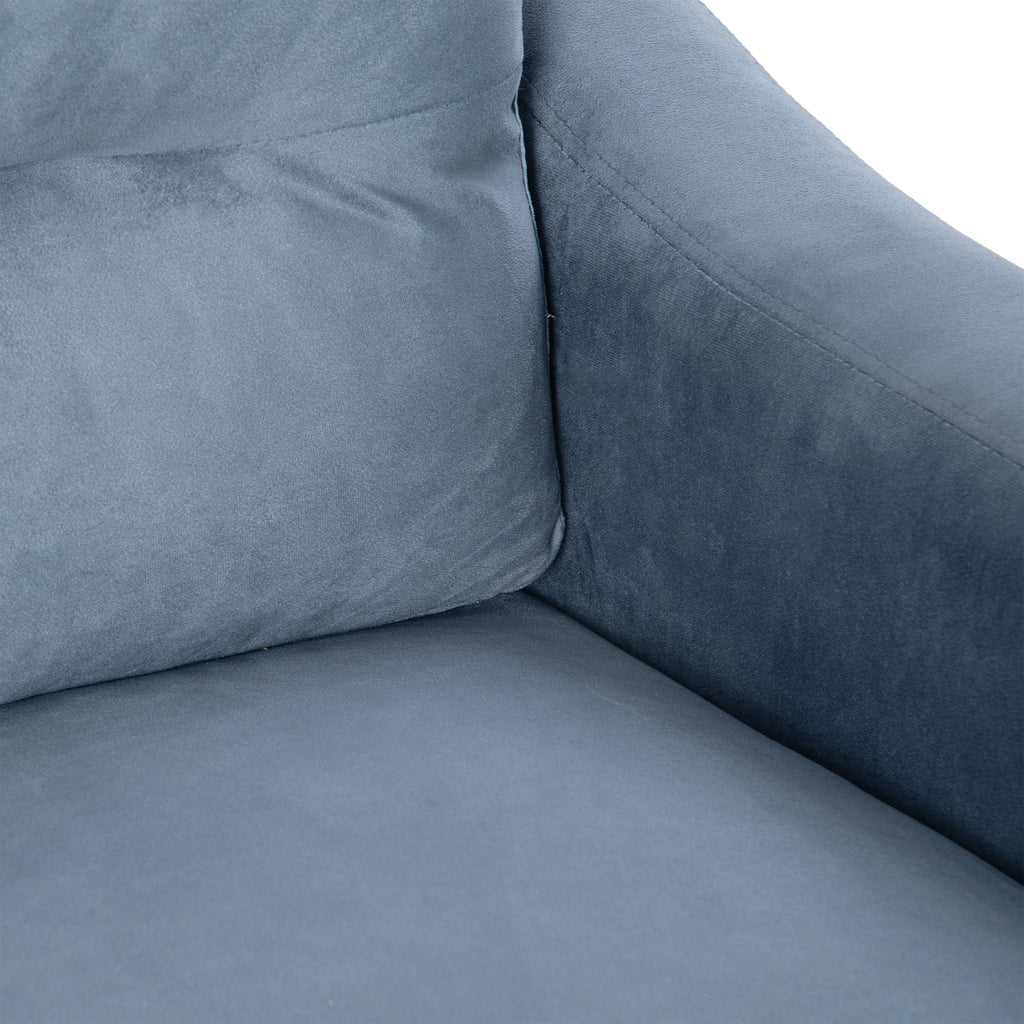 Comfortable Chenille Sectional Sofa (Gray)