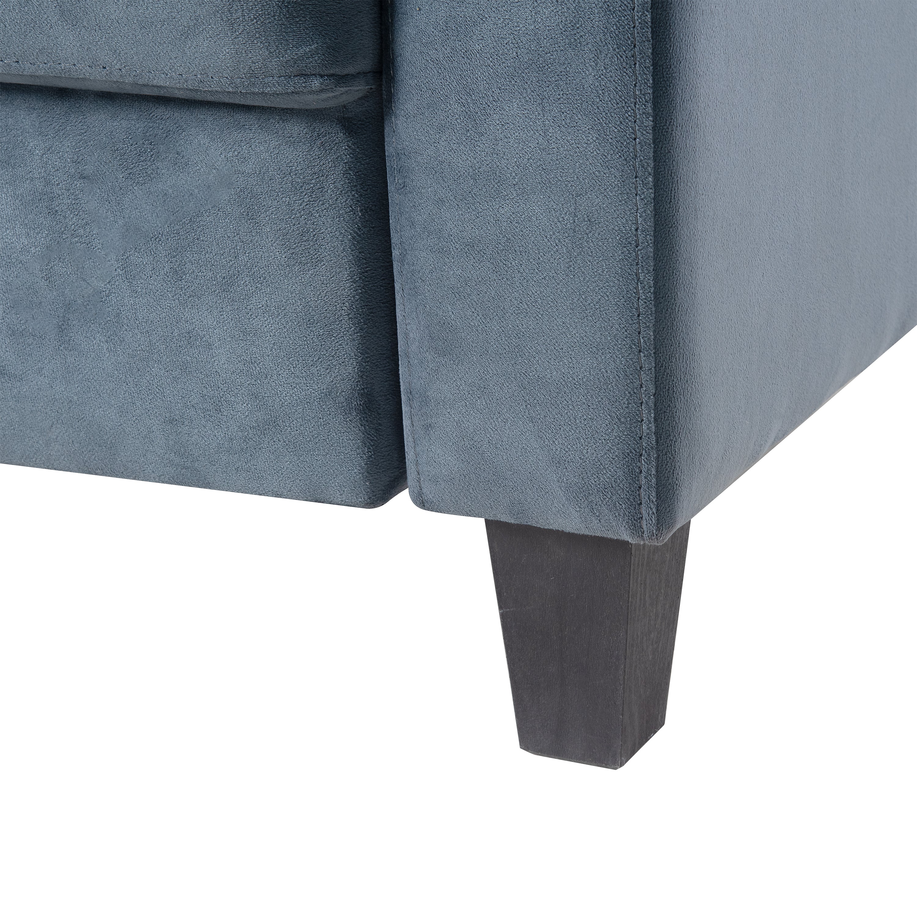 Comfortable Chenille Sectional Sofa (Gray)