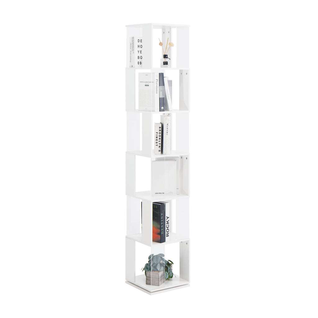 6-layer Rotating Bookshelf