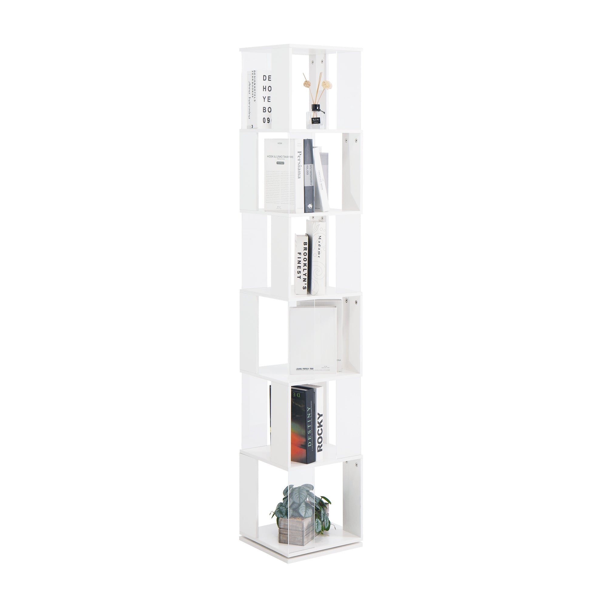 6-layer Rotating Bookshelf