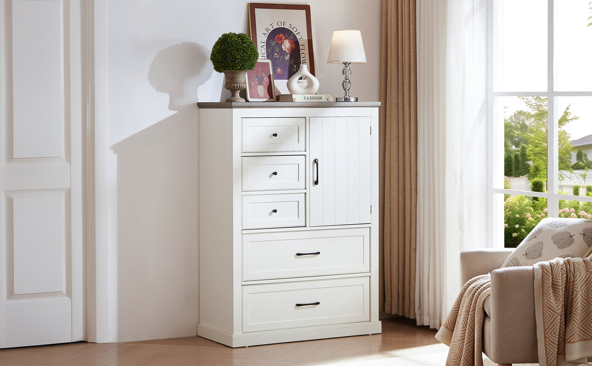 Farmhouse 5 drawer dressing table