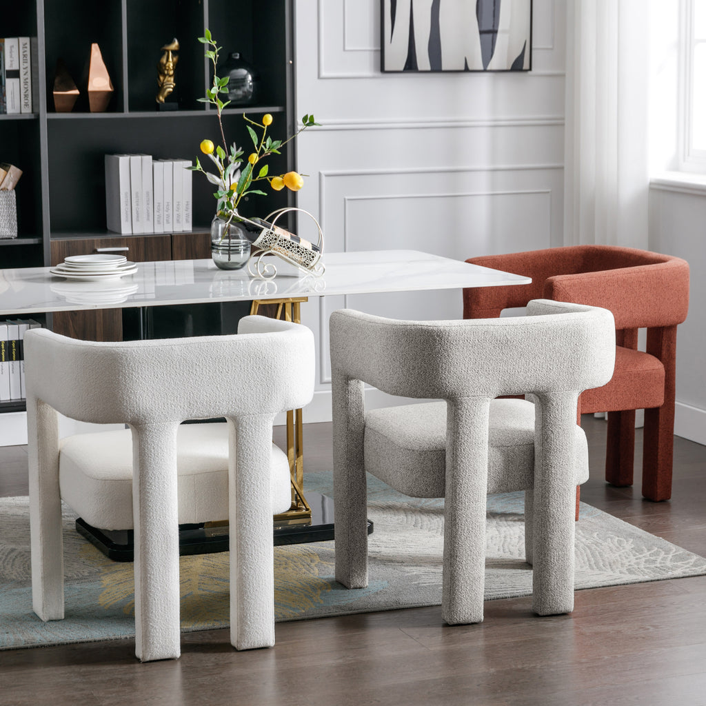 Contemporary Accent Chair (Beige)