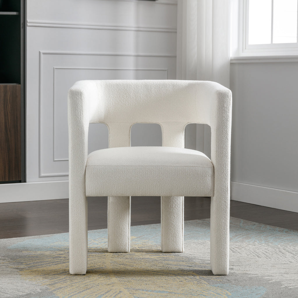 Contemporary Accent Chair (Beige)