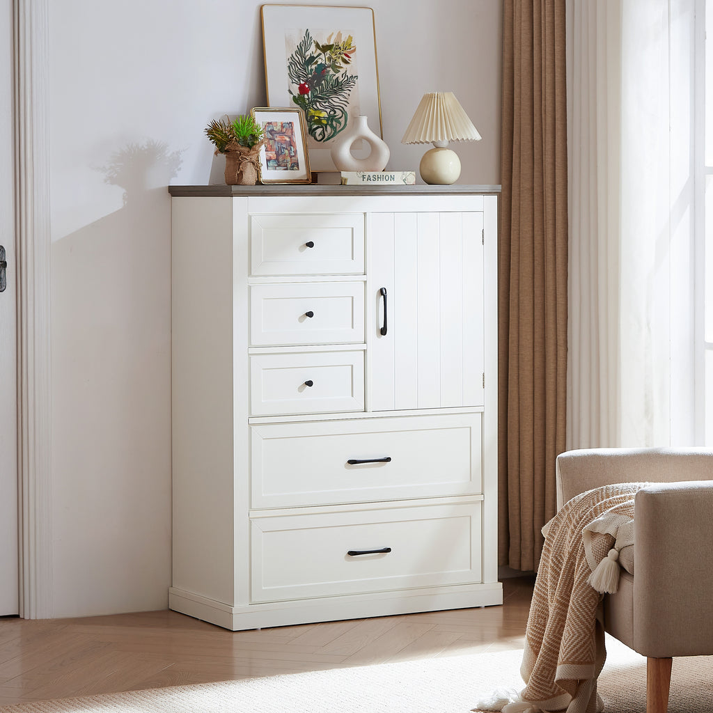 Farmhouse 5 drawer dressing table