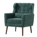 Modern Mid Century Accent Chair (Blackish Green)
