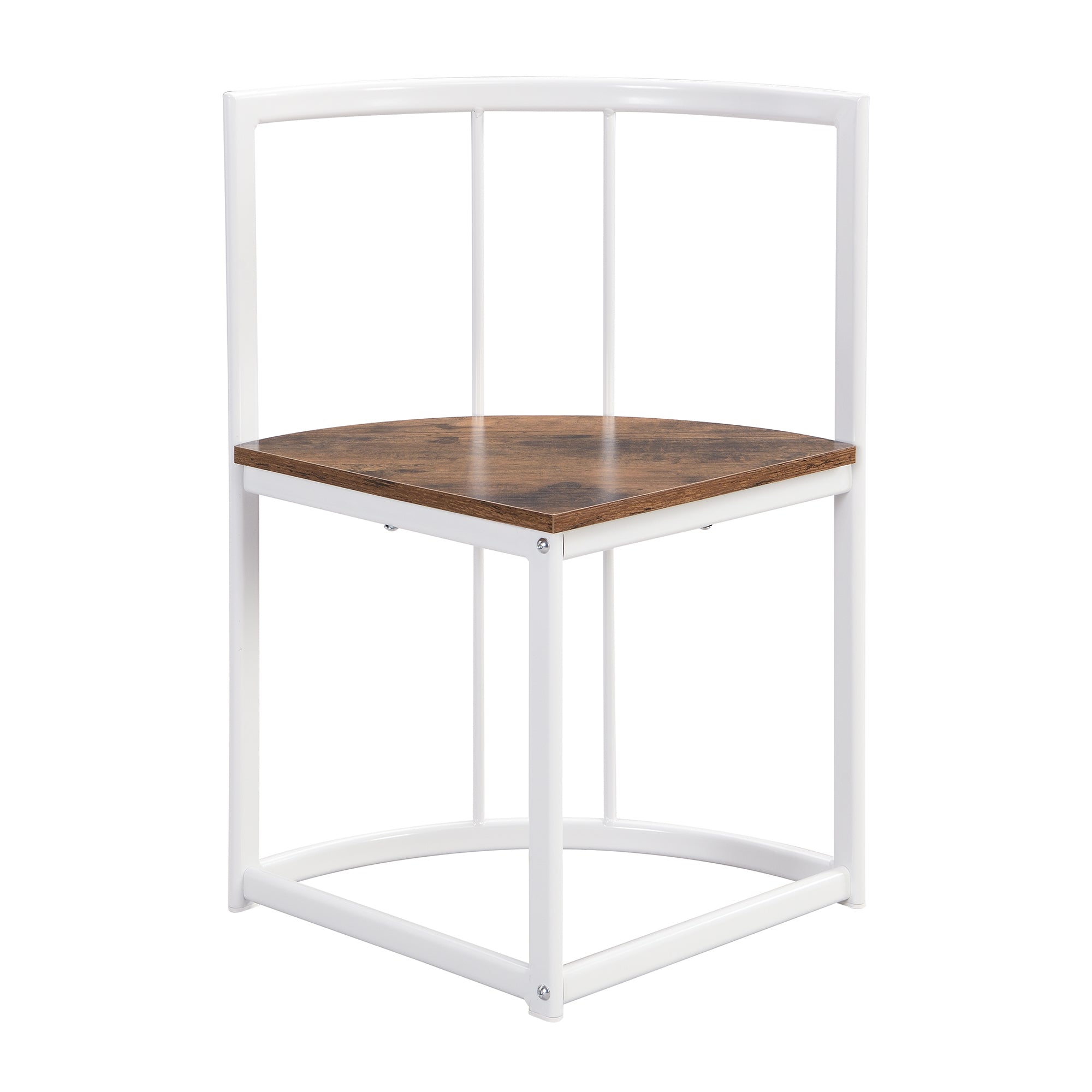 Modern 7-Piece Dining Table Set with Faux Marble (White/Cherry)