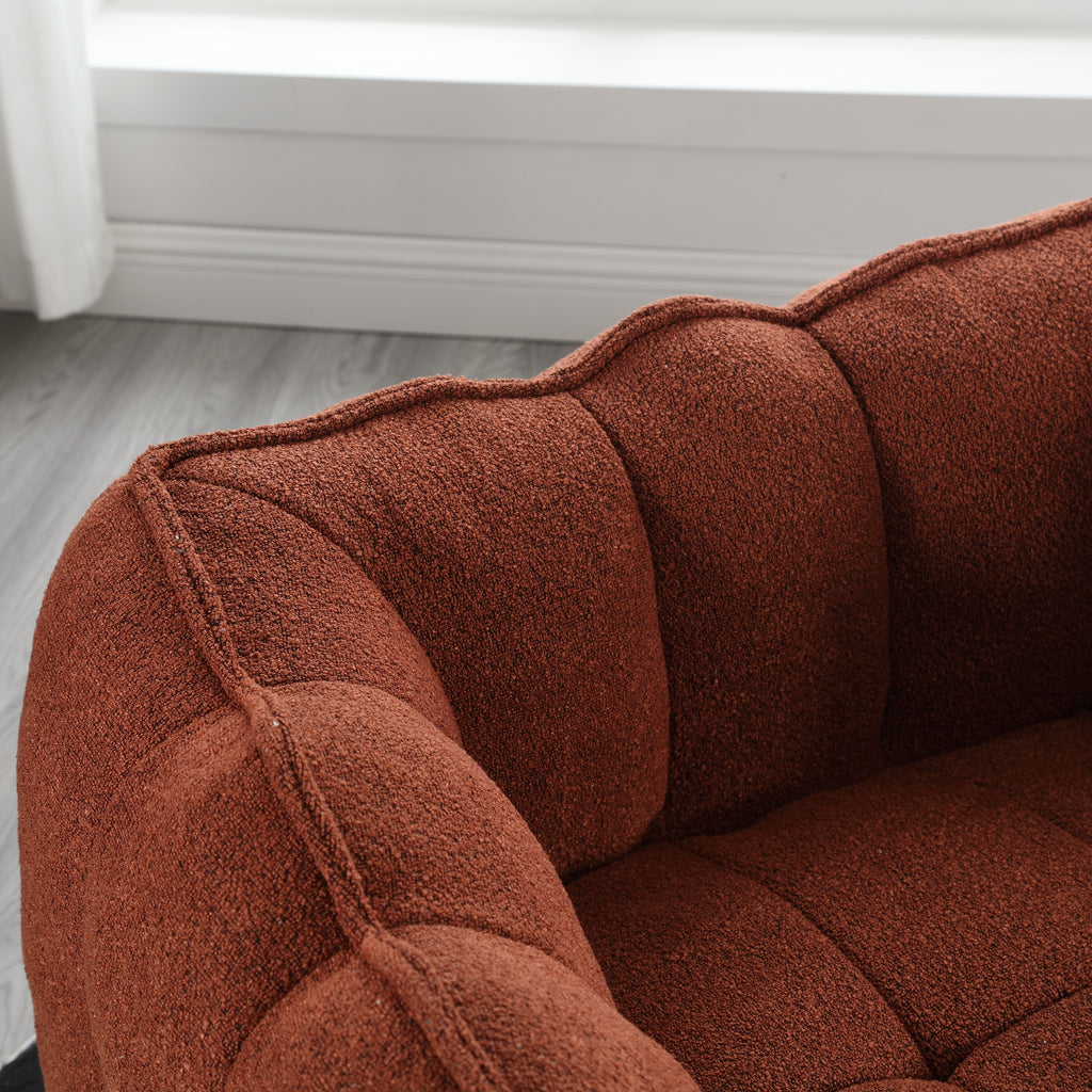 Plush Foam Lounger w/ Ottoman