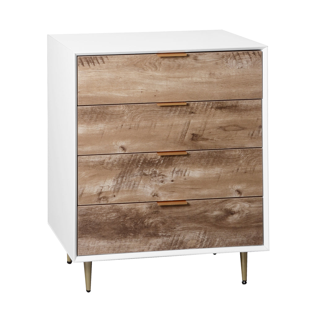 Tall 4 Drawer Dresser Chest - Wooden