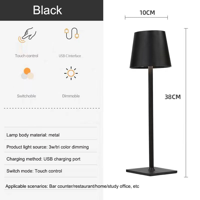 Nordic Iron Charging Table Lamp