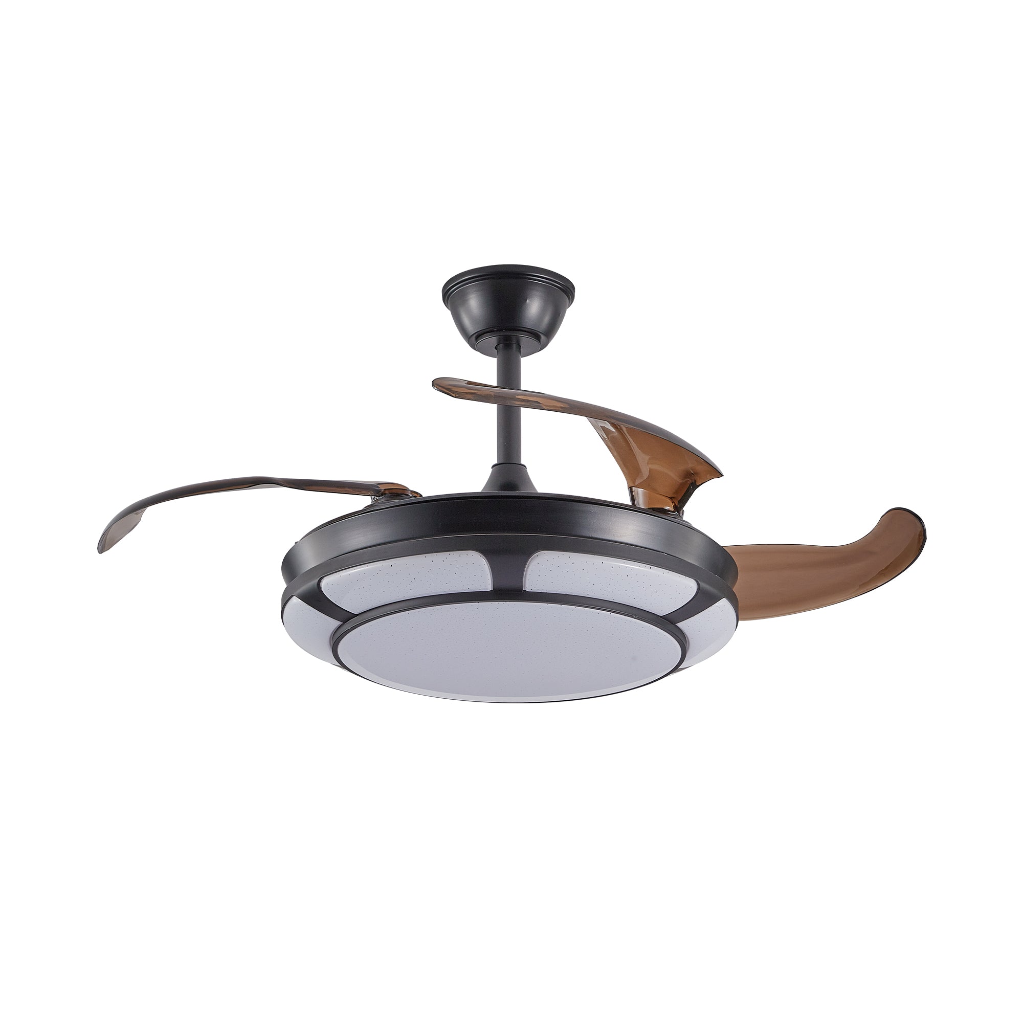 Modern Minimalist Invisible Retractable Ceiling Fan With LED Light