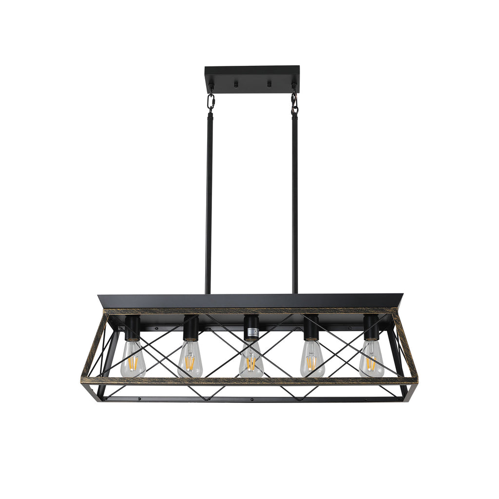 Meridian Forge Pendant - Brown (No Bulbs)