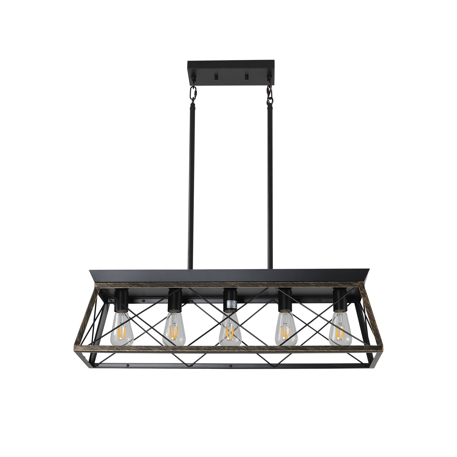 Meridian Forge Pendant - Brown (No Bulbs)
