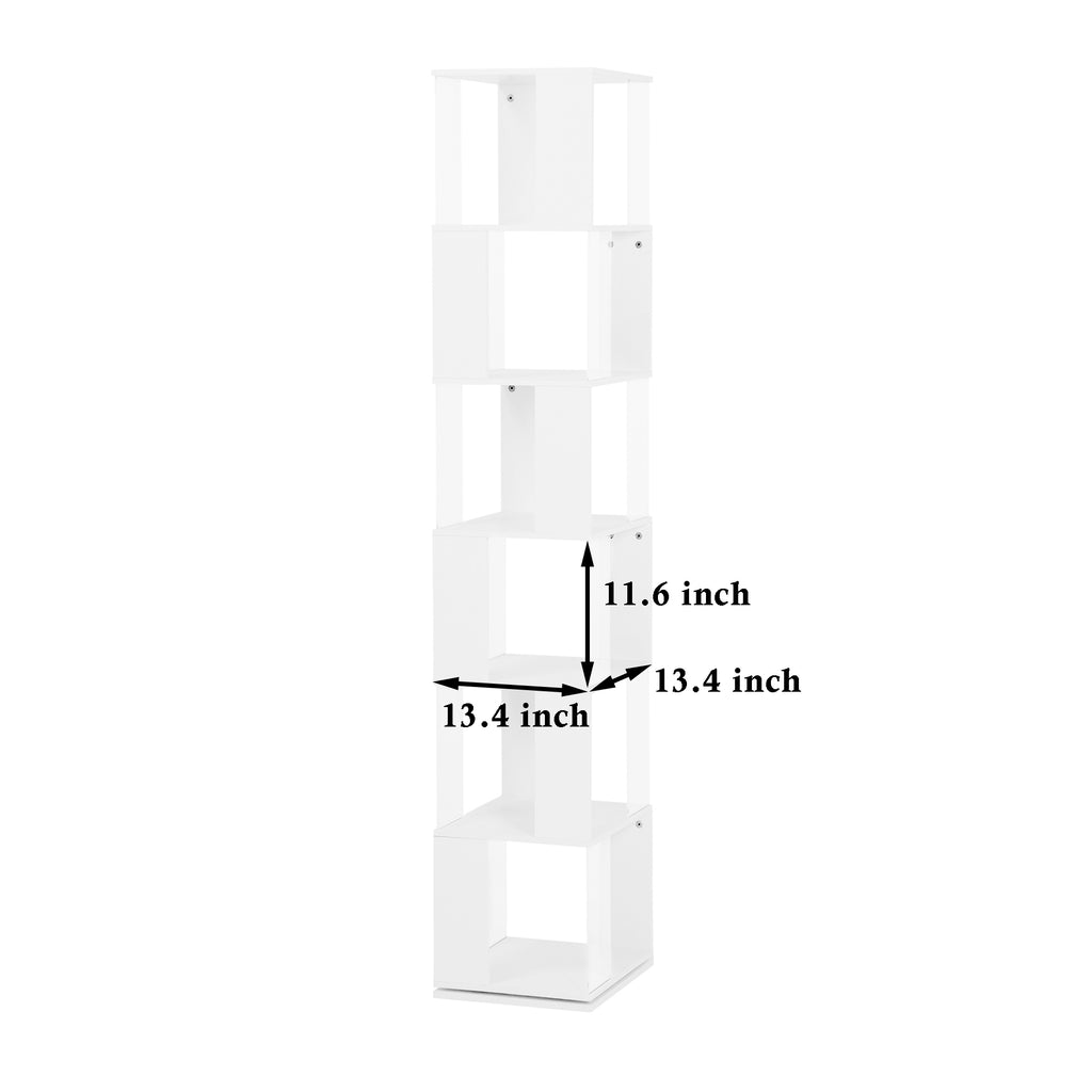 6-layer Rotating Bookshelf