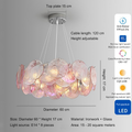 Pink Stained Glass Chandelier