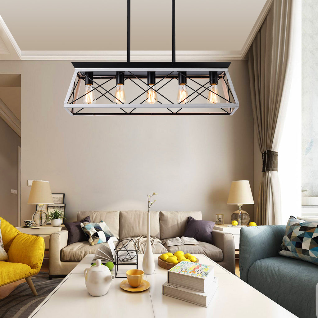Meridian Forge Pendant - White (No Bulbs)