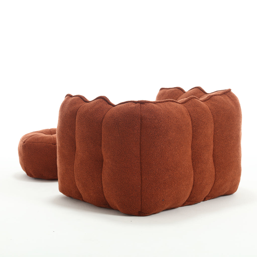 Plush Foam Lounger w/ Ottoman