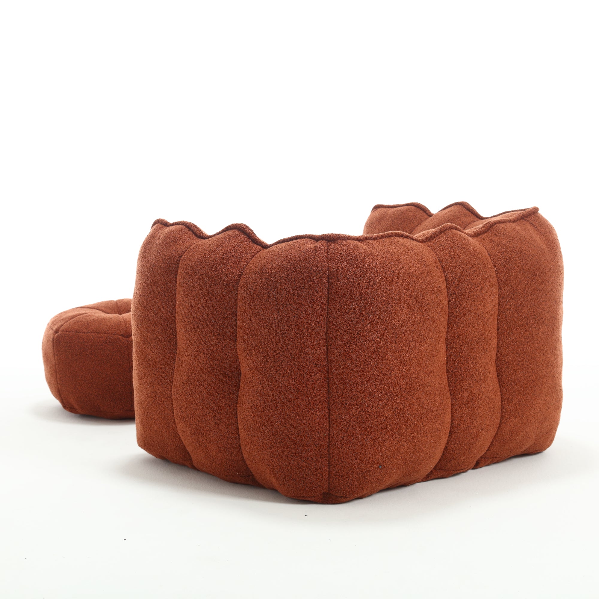 Plush Foam Lounger w/ Ottoman