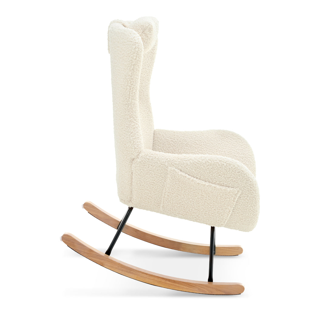 Cashmere Rocking Chair (Beige)