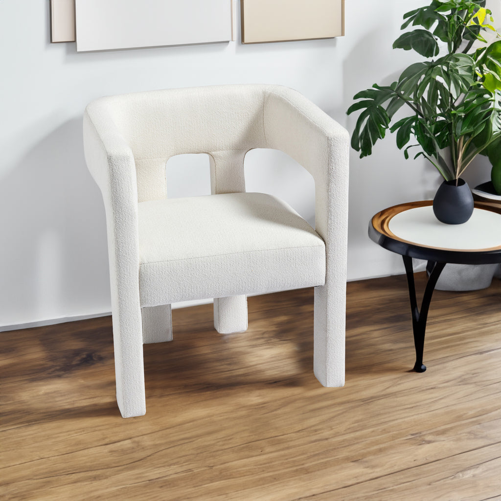 Contemporary Accent Chair (Beige)