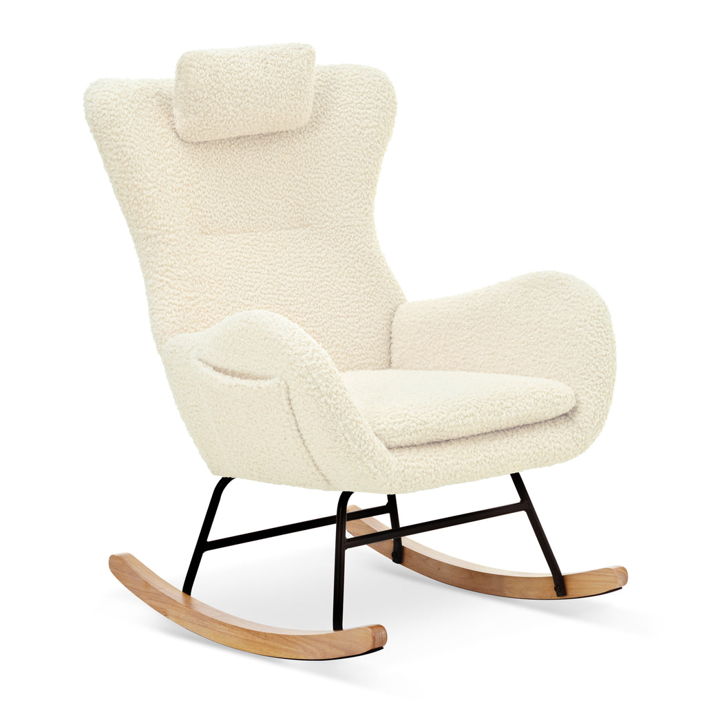 Cashmere Rocking Chair (Beige)