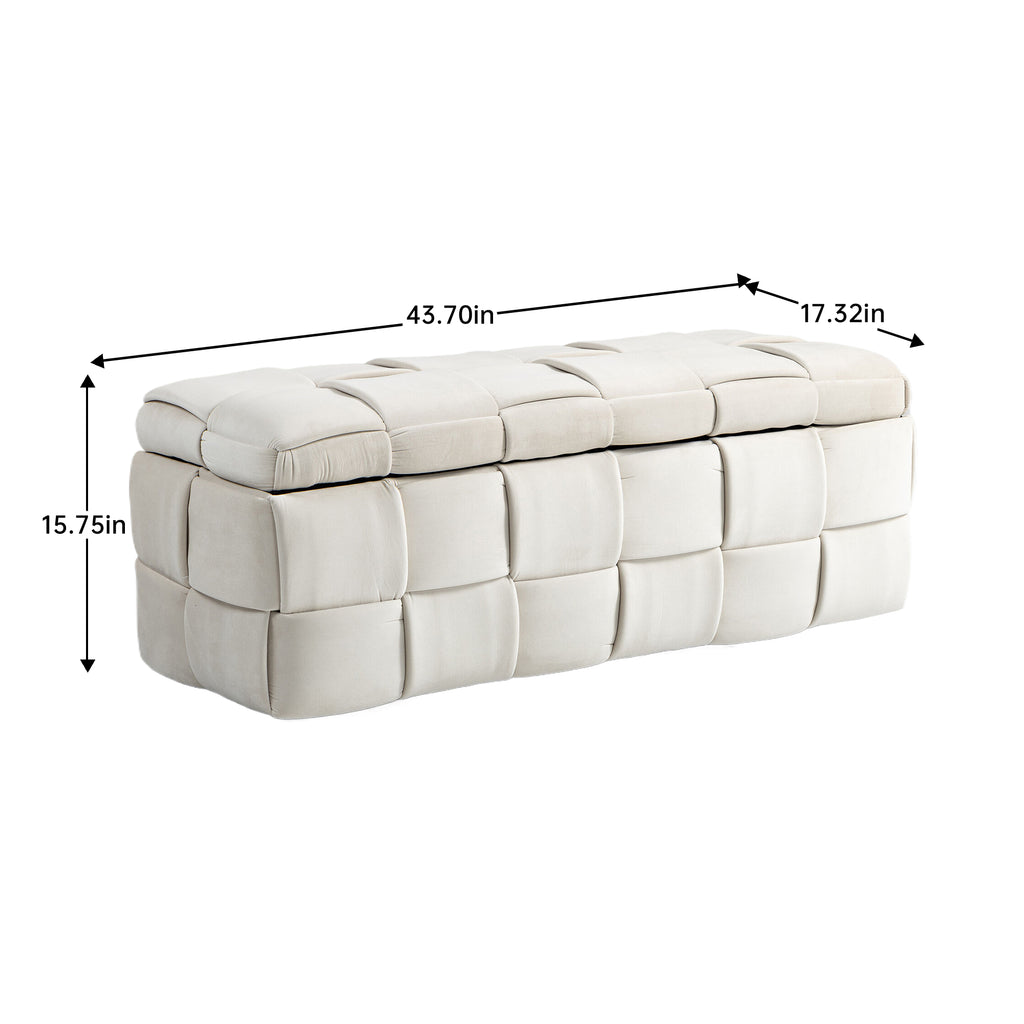 COOLMOR Ottoman chair w/ Storage (beige)