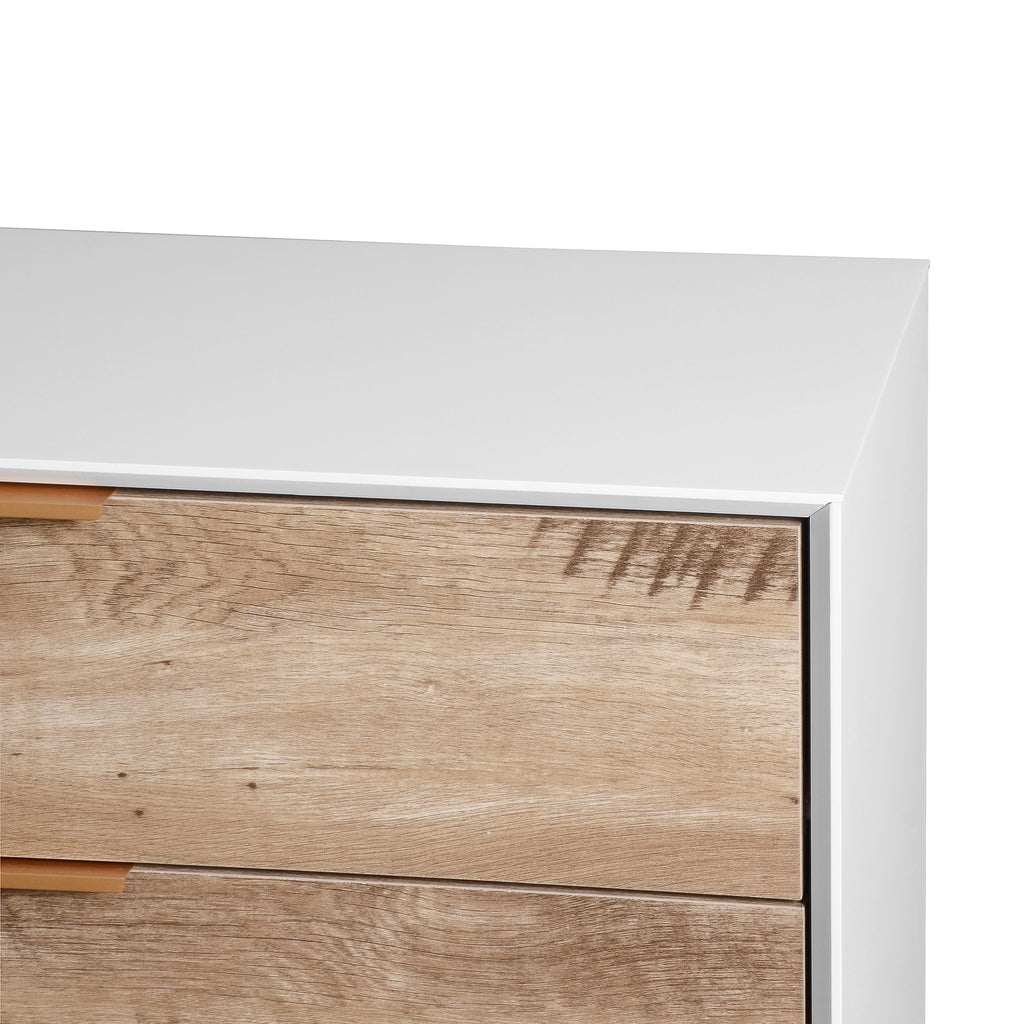 Tall 4 Drawer Dresser Chest - Wooden