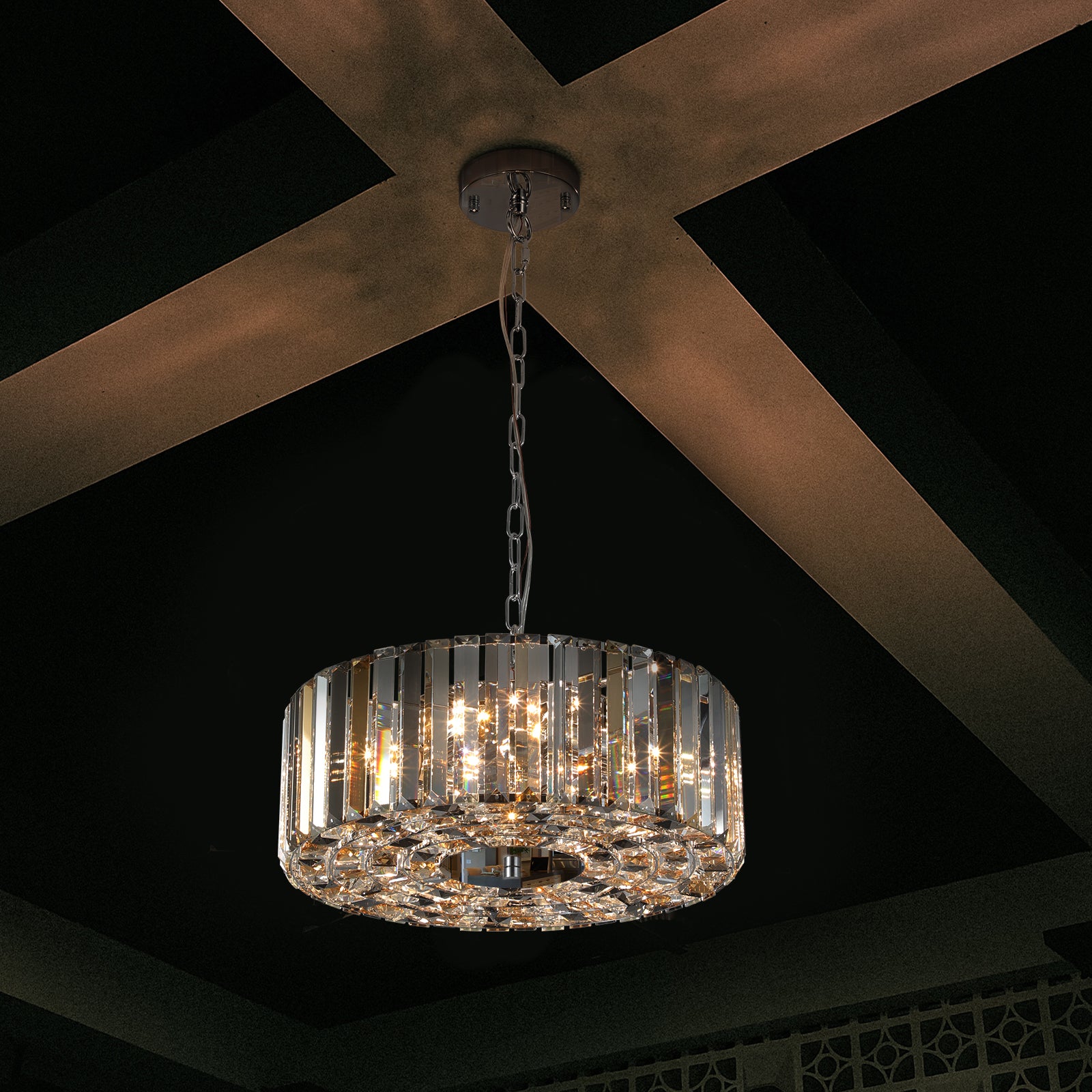 Modern Crystal Chandelier Light  Fixture (Transparent)