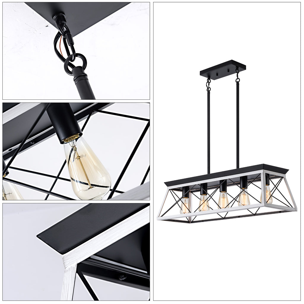 Meridian Forge Pendant - White (No Bulbs)