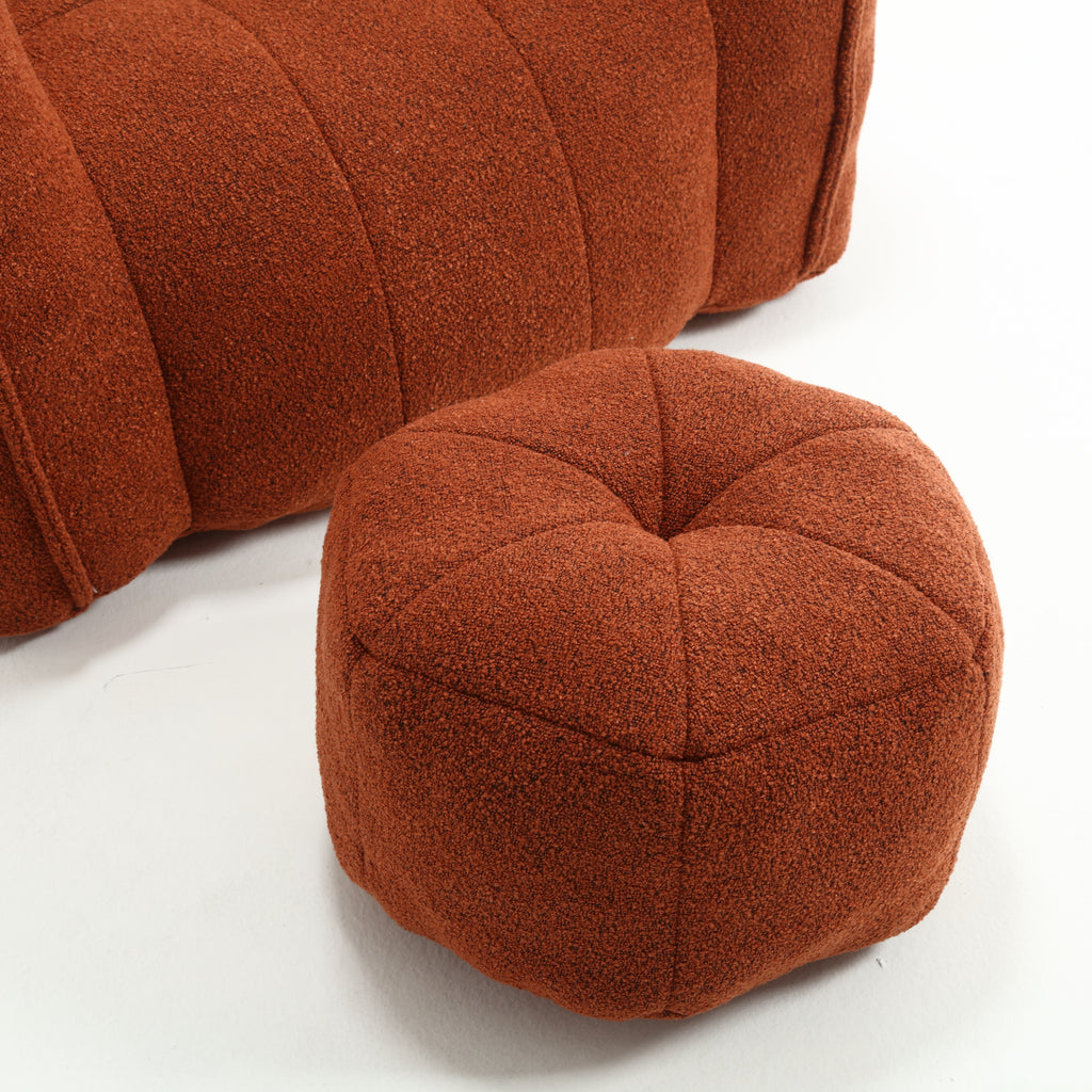 Plush Foam Lounger w/ Ottoman