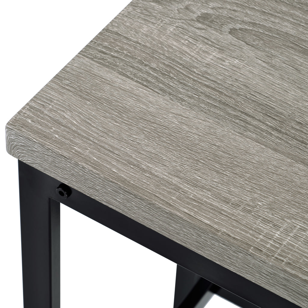 Gray 4-Piece Counter Height Table Set